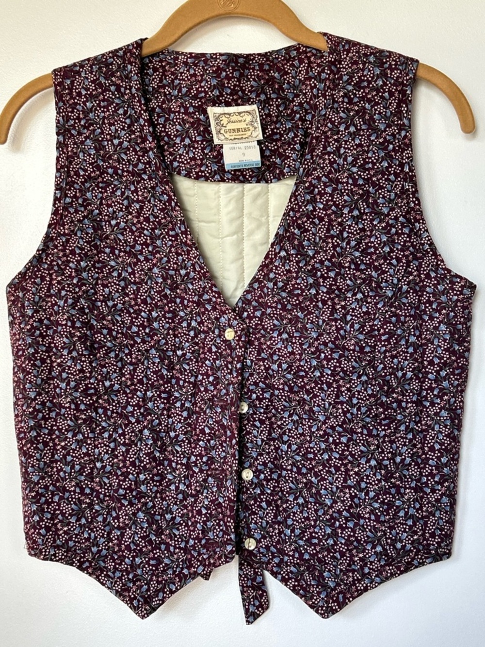 Women’s Vintage Jessica’s Gunnies San Francisco Quilted Vest